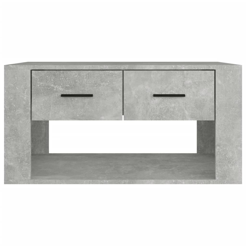 Salongbord Sofabord Betonggrå 80x50x40 cm