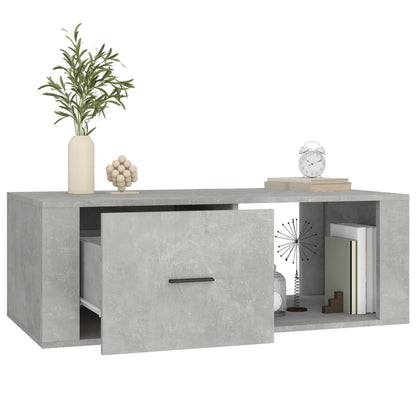 Salongbord Sofabord Betonggrå 100x50,5x35 cm