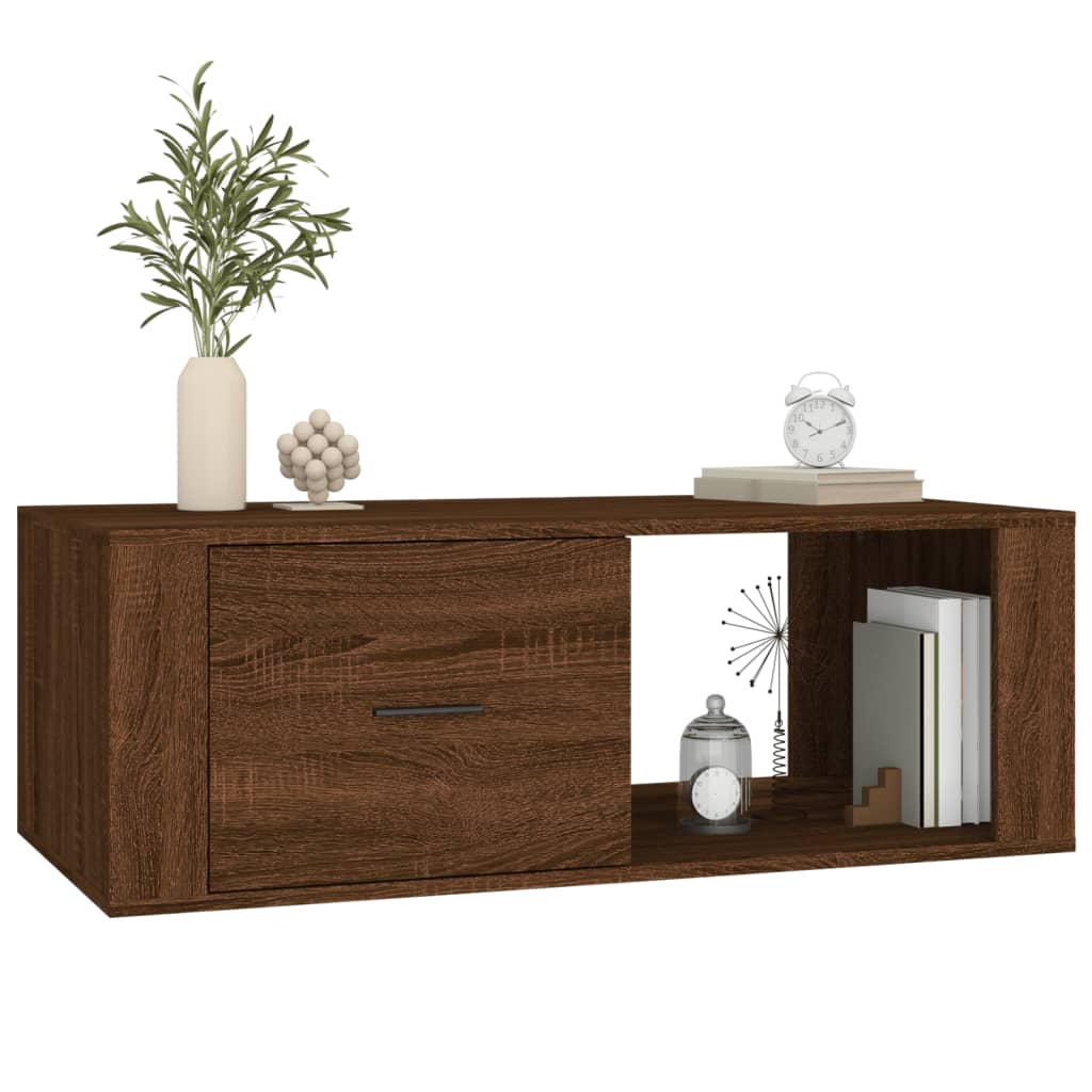Salongbord Sofabord Brun Eik 100x50,5x35 cm