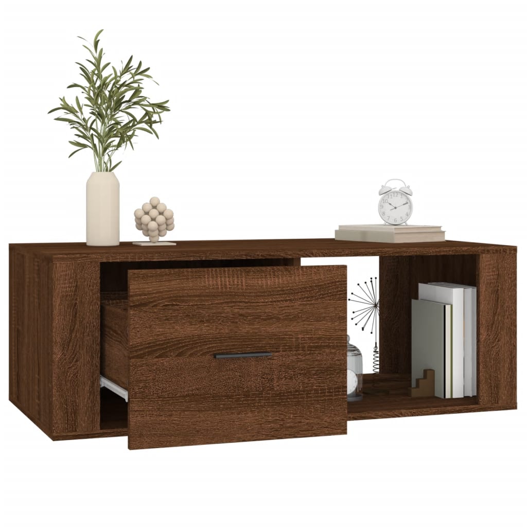 Salongbord Sofabord Brun Eik 100x50,5x35 cm