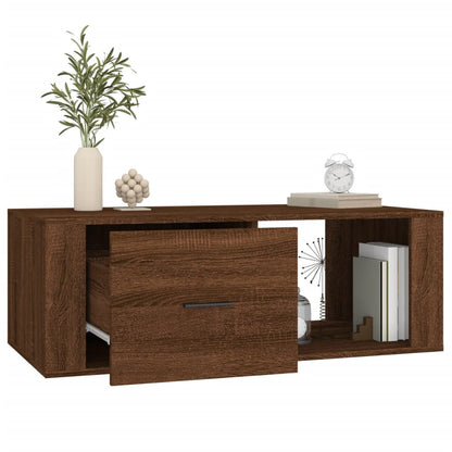 Salongbord Sofabord Brun Eik 100x50,5x35 cm