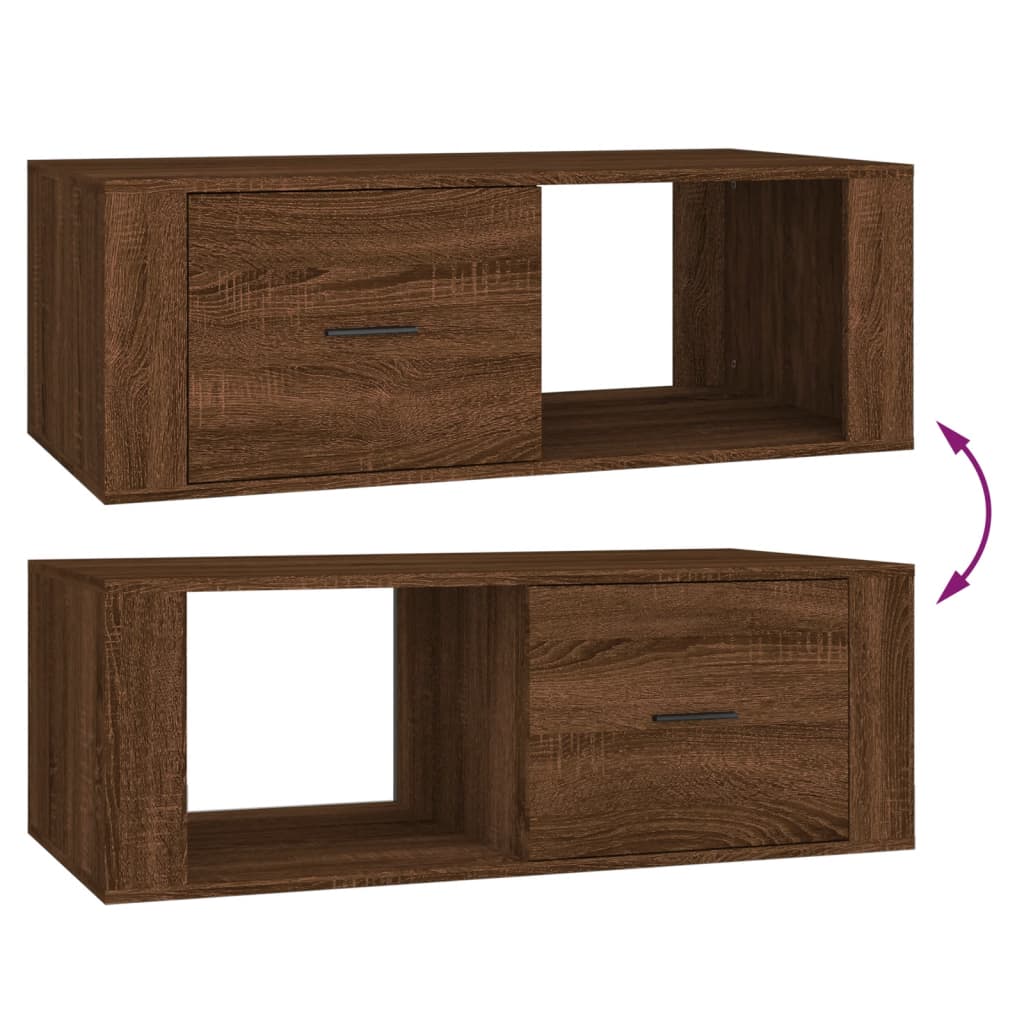 Salongbord Sofabord Brun Eik 100x50,5x35 cm