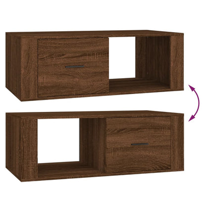 Salongbord Sofabord Brun Eik 100x50,5x35 cm