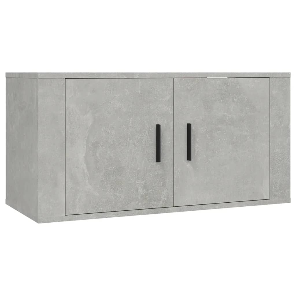 Vegghengte TV-benk betonggrå 30,5x30x30 cm
