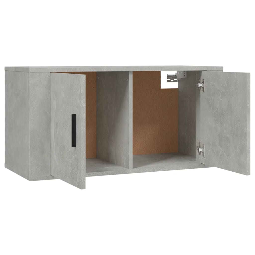 Vegghengte TV-benk betonggrå 30,5x30x30 cm