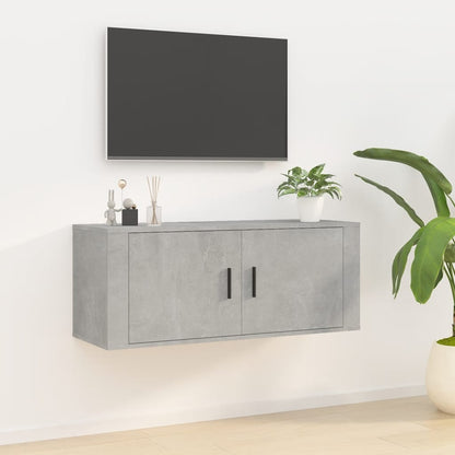 TV-Møbel Betonggrå Vegghengt TV-benk 100x34,5x40 cm