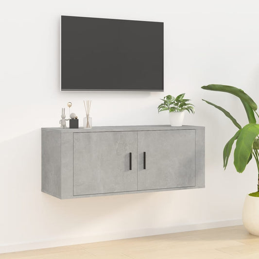 TV-Møbel Betonggrå Vegghengt TV-benk 100x34,5x40 cm
