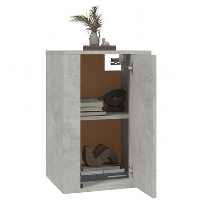 Vegghengte TV-benker 2 stk betonggrå 40x34,5x60 cm