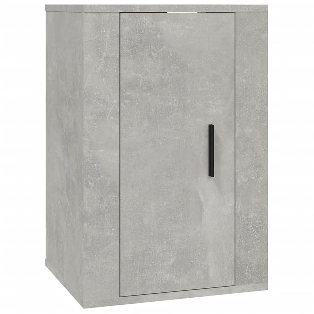 Vegghengte TV-benker 2 stk betonggrå 40x34,5x60 cm