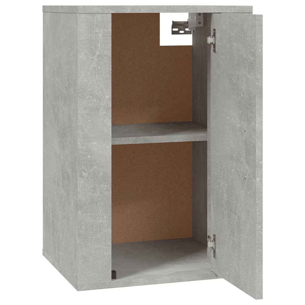 Vegghengte TV-benker 2 stk betonggrå 40x34,5x60 cm