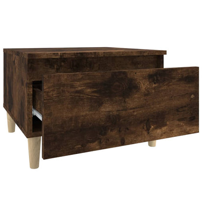 Salongbord Sofabord Røkt Eik 2 stk 50x46x35 cm