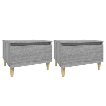 Salongbord Sofabord Sonoma Grå 2 stk 50x46x35 cm