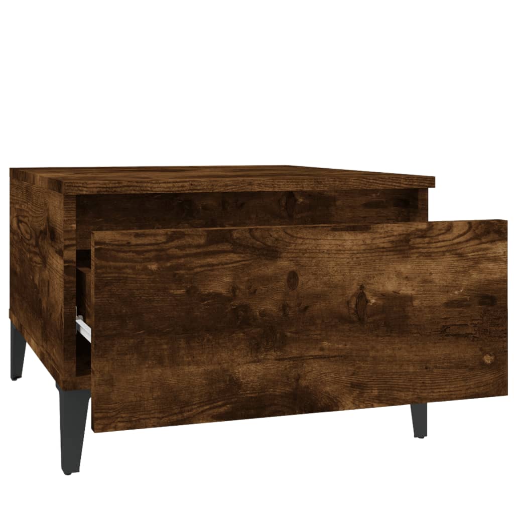 Salongbord Sofabord Røkt Eik 2 stk 50x46x35 cm