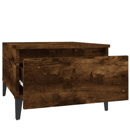 Salongbord Sofabord Røkt Eik 2 stk 50x46x35 cm