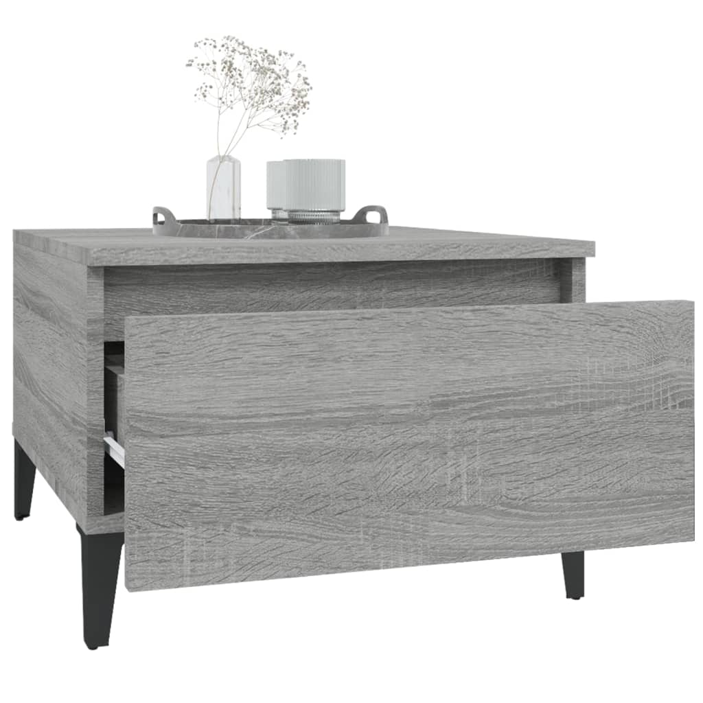 Salongbord Sofabord Sonoma Grå 2 stk 50x46x35 cm