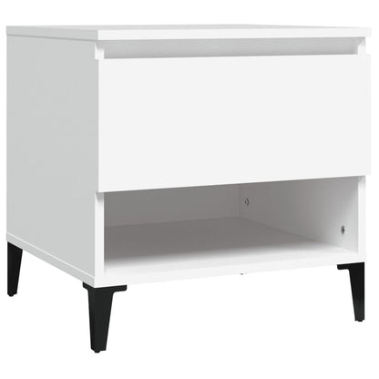 Sidebord Hvit 2 stk 50x46x50 cm