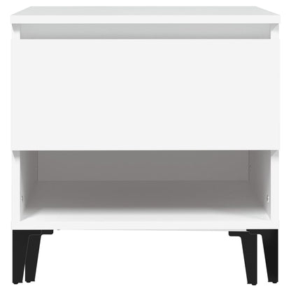 Sidebord Hvit 2 stk 50x46x50 cm