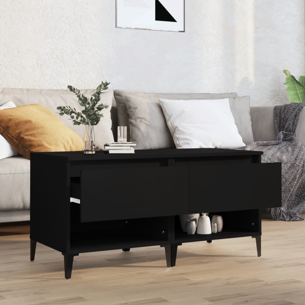 Sidebord Svart 2 stk 50x46x50 cm