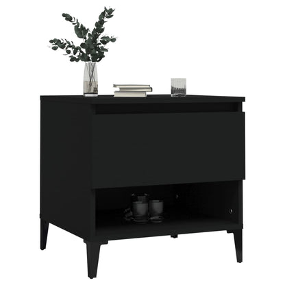Sidebord Svart 2 stk 50x46x50 cm