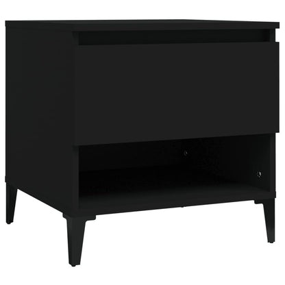 Sidebord Svart 2 stk 50x46x50 cm