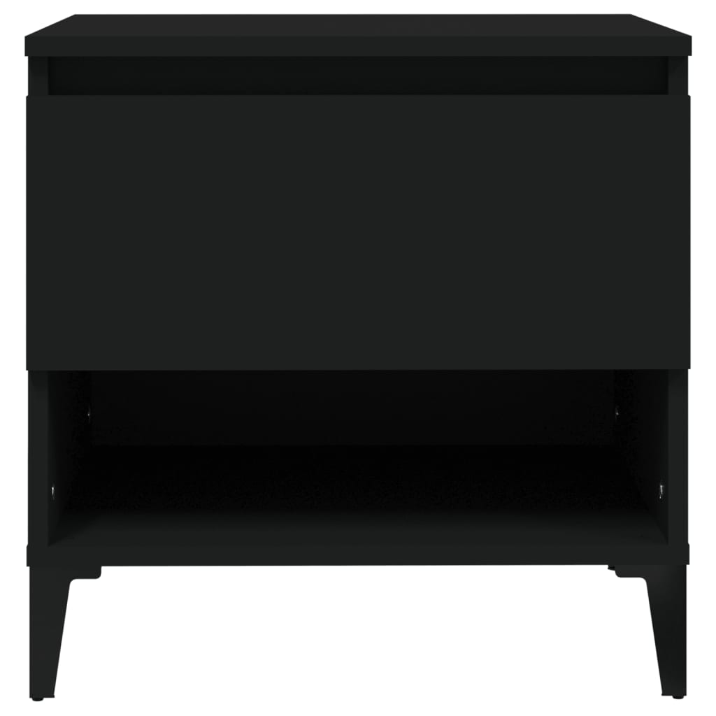 Sidebord Svart 2 stk 50x46x50 cm