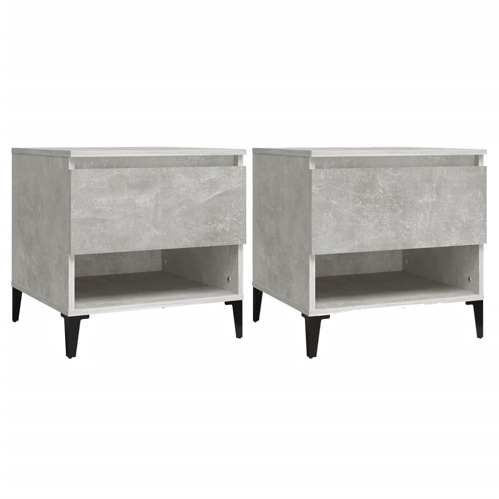 Sideboard Betonggrå 2 stk 50x46x50 cm