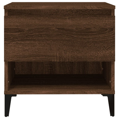 Sidebord Brun Eik 2 stk 50x46x50 cm