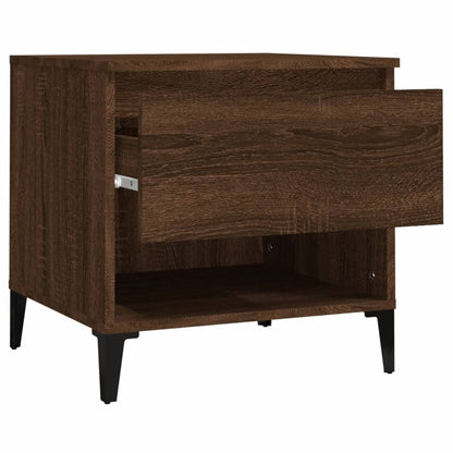 Sidebord Brun Eik 2 stk 50x46x50 cm