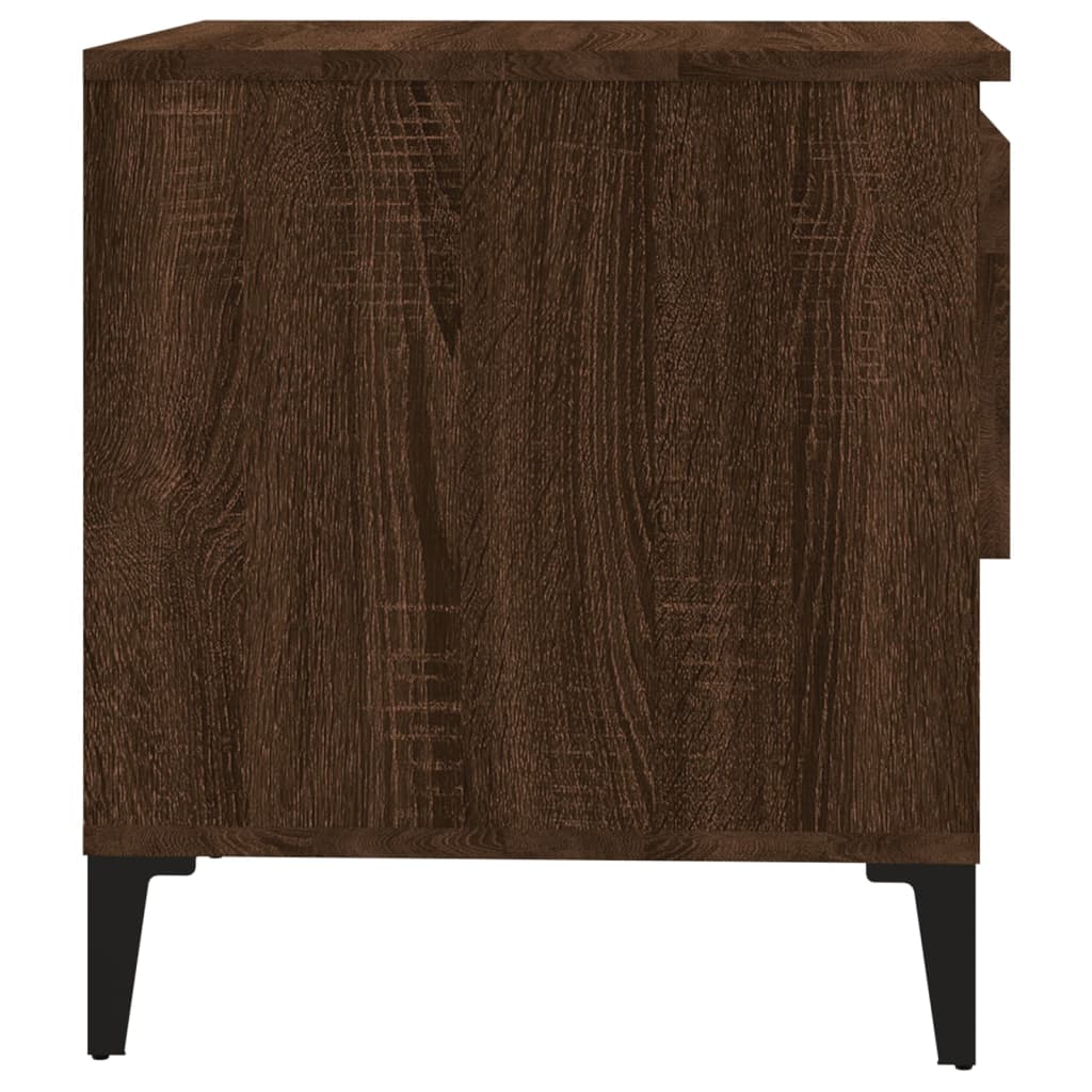 Sidebord Brun Eik 2 stk 50x46x50 cm