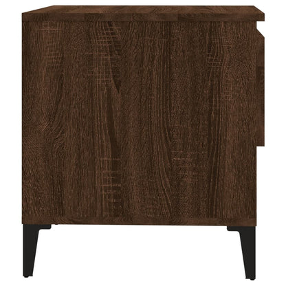 Sidebord Brun Eik 2 stk 50x46x50 cm