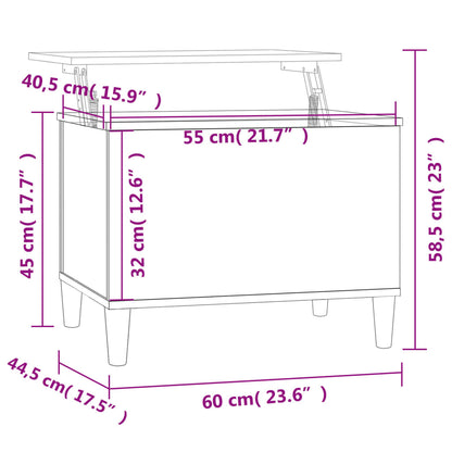 Salongbord Sofabord Brun Eik 60x44,5x45 cm