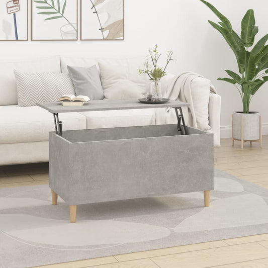 Salongbord Sofabord Betonggrå 90x44,5x45 cm