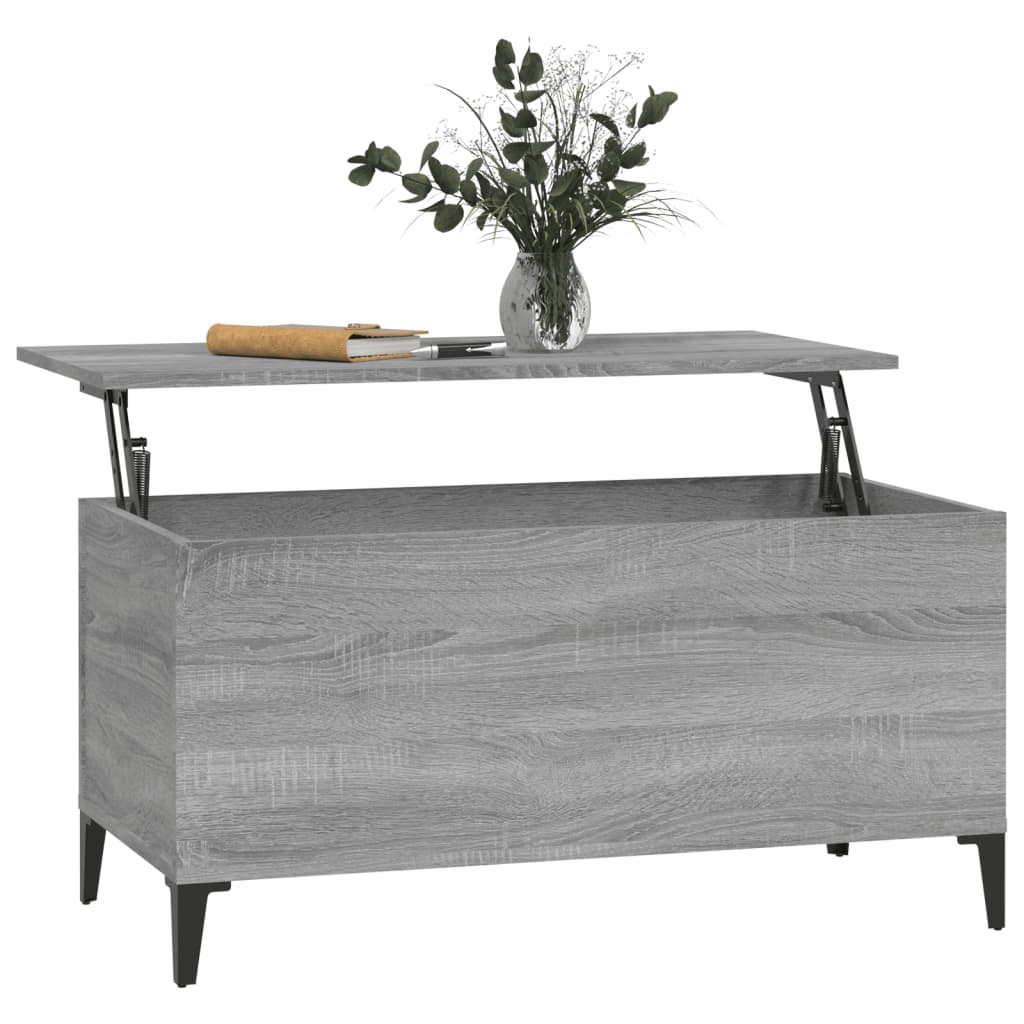Salongbord Sofabord Sonoma Grå 90x44,5x45 cm