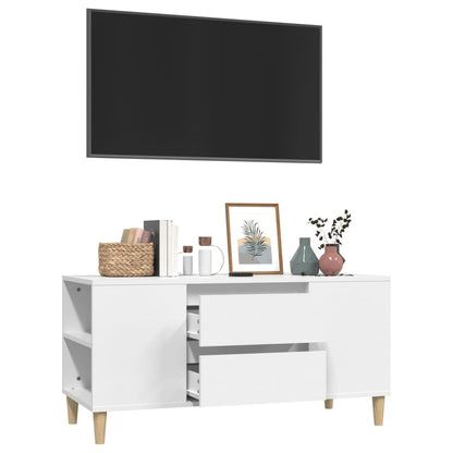 TV-Møbel Hvit TV-benk 102x44,5x50 cm