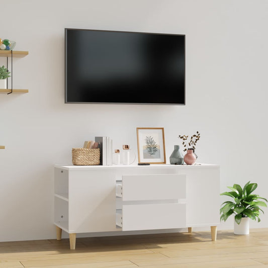 TV-Møbel Hvit TV-benk 102x44,5x50 cm