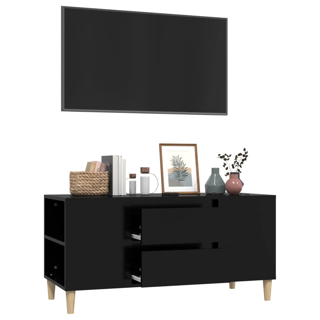 TV-Møbel Svart TV-benk 102x44,5x50 cm