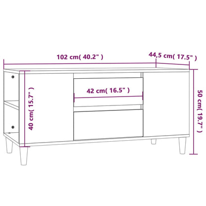 TV-Møbel Sonoma Grå TV-benk 102x44,5x50 cm