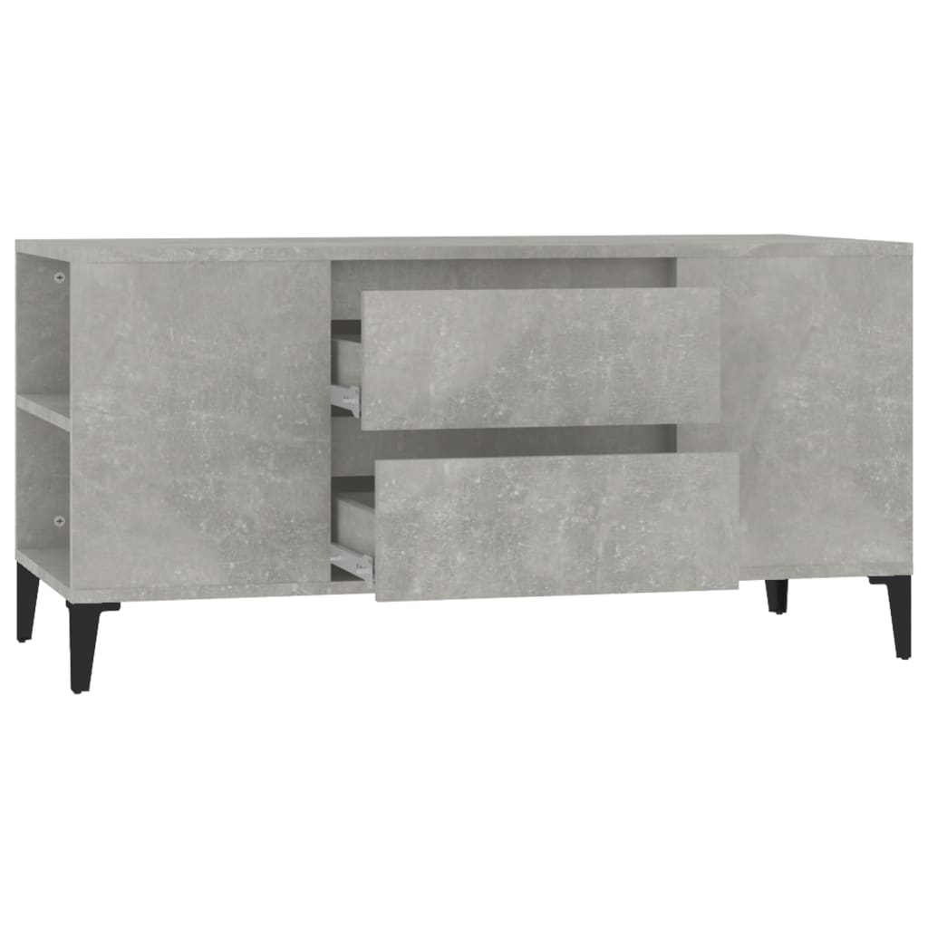 TV-Møbel Betonggrå TV-benk 102x44,5x50 cm