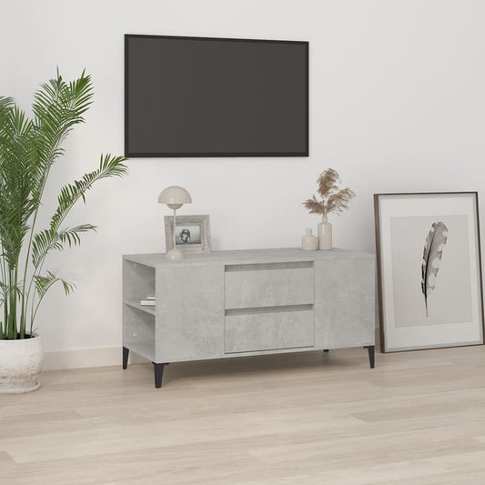 TV-Møbel Betonggrå TV-benk 102x44,5x50 cm