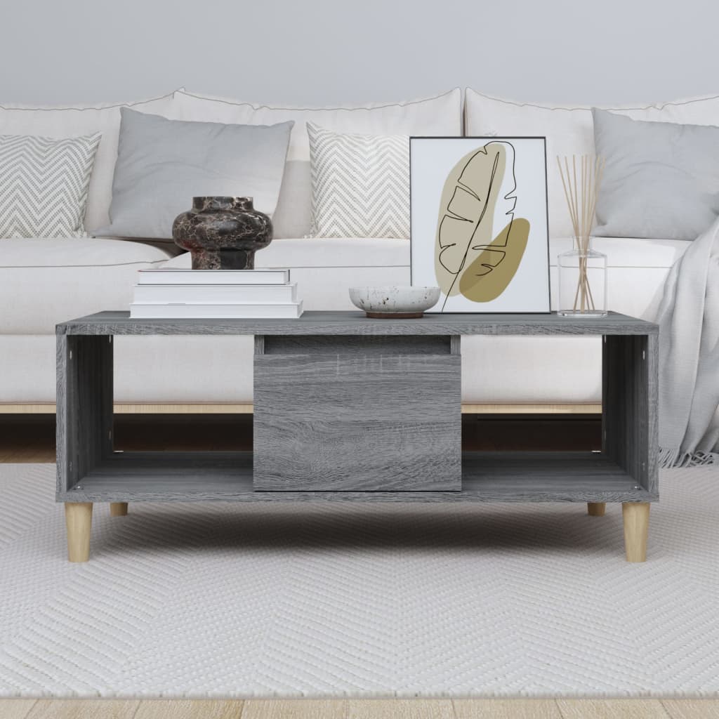 Salongbord Sofabord Sonoma Grå 90x50x36,5 cm