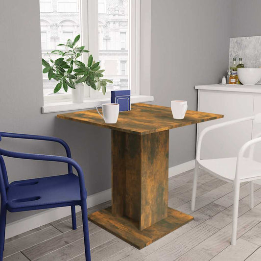 Spisebord Kjøkkenbord Røyk Eik 80x80x75 cm