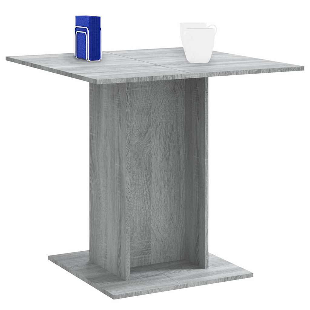 Spisebord Kjøkkenbord Sonoma Grå 80x80x75 cm