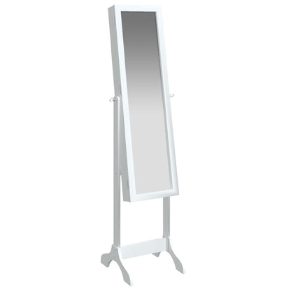 Veggspeil Hvit Frittstående speil 34x37x146 cm
