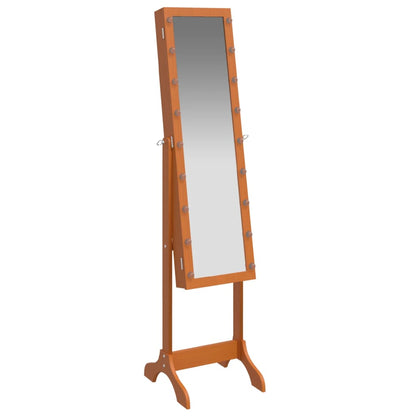 Veggspeil Tre Frittstående speil med LED 34x37x146 cm