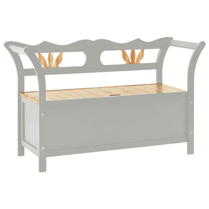 Sittebenk Grå 107x45x75,5 cm heltre gran