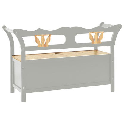 Sittebenk Grå 107x45x75,5 cm heltre gran