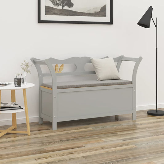 Sittebenk Grå 107x45x75,5 cm heltre gran