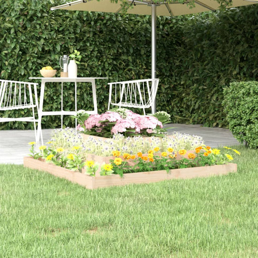 Utendørs Blomsterkasse Plantekasse Tre 110x110x27 cm heltre furu