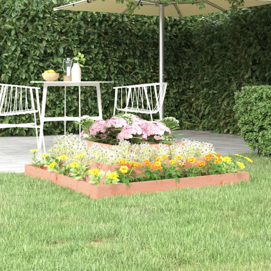 Utendørs Blomsterkasse Plantekasse Tre 110x110x27 cm heltre douglasgran