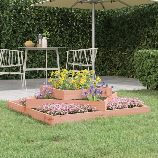 Utendørs Blomsterkasse Plantekasse Tre 112x112x27 cm heltre douglasgran
